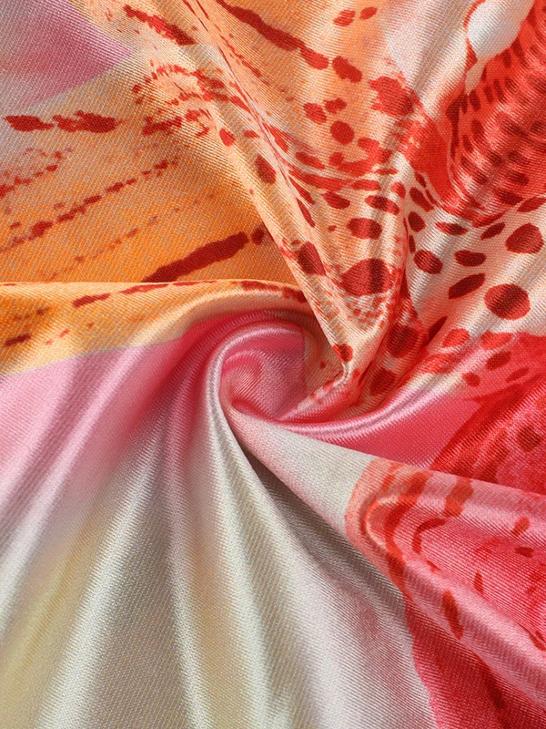 Resort-style Floral Print Backless Sexy Bodycon Mini Dress - Image 9