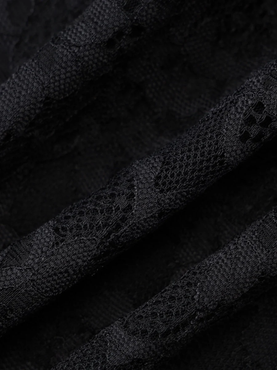 Lace-trimmed Bodycon Mini Dress - Image 8