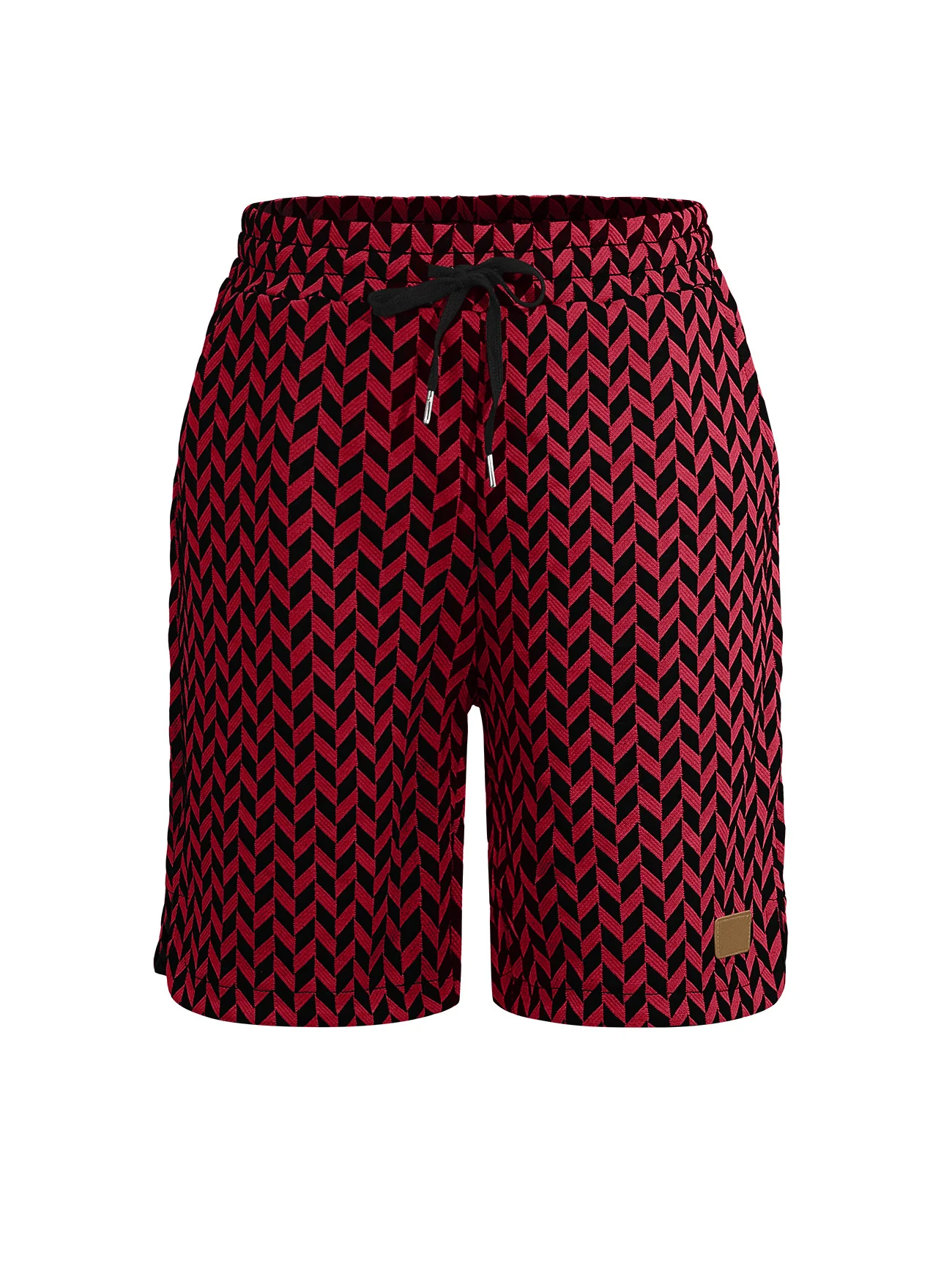 Herringbone Pattern Breathable Stretch Five Points Shorts - Image 10