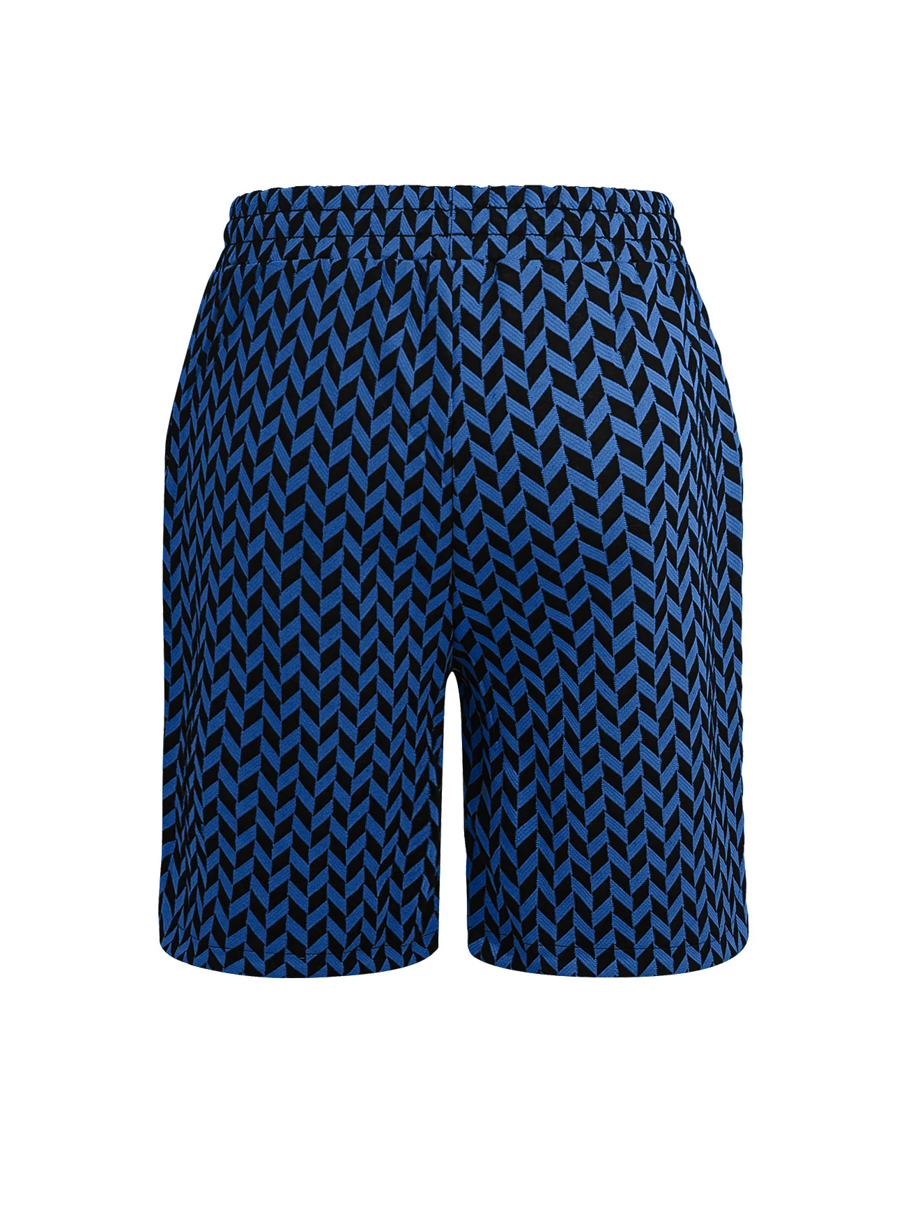 Herringbone Pattern Breathable Stretch Five Points Shorts - Image 8