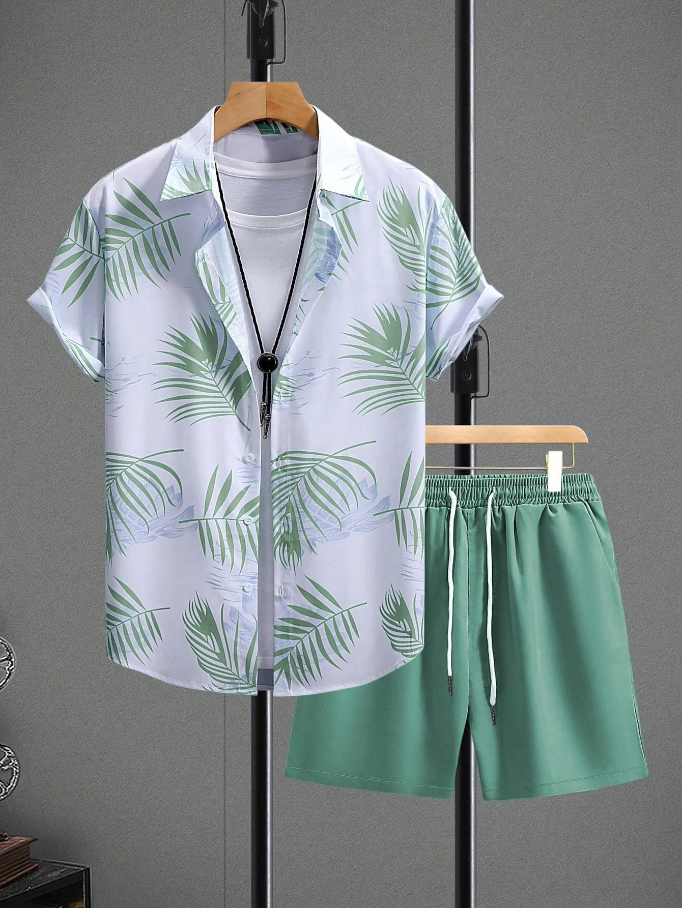 Plant Printed Hawaii Beach Set 2-piece Sets - Image 12