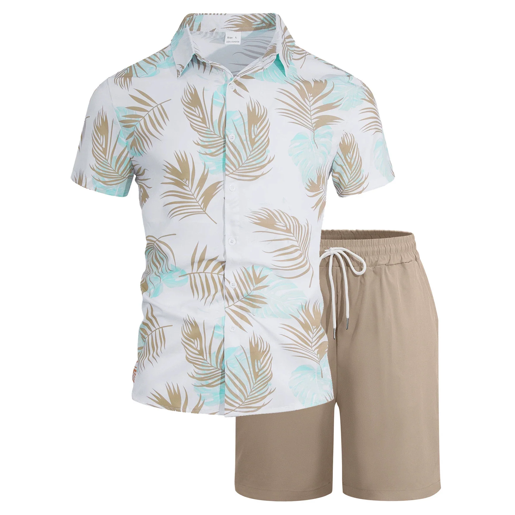 Plant Printed Hawaii Beach Set 2-piece Sets - Image 2