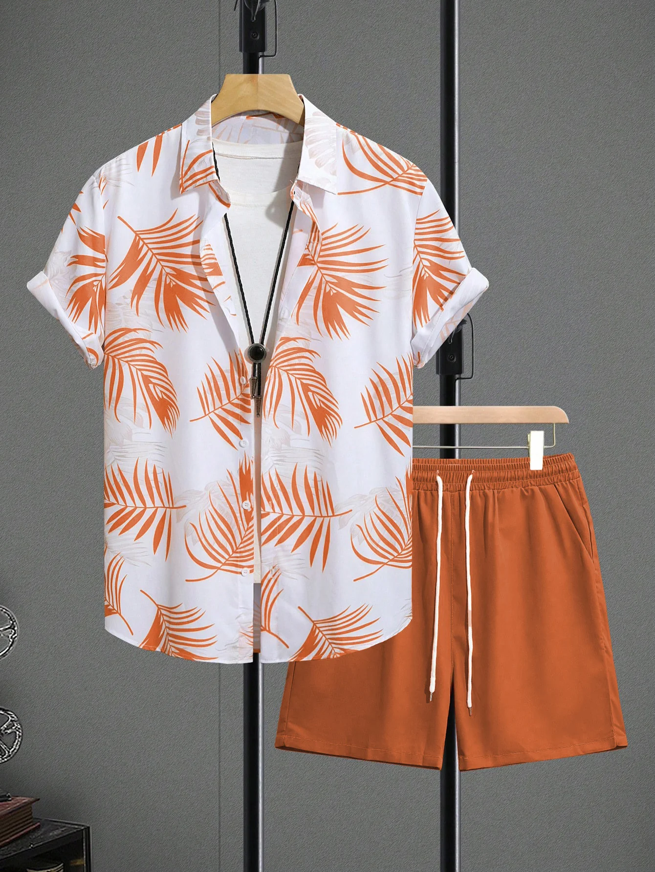 Plant Printed Hawaii Beach Set 2-piece Sets - Image 4