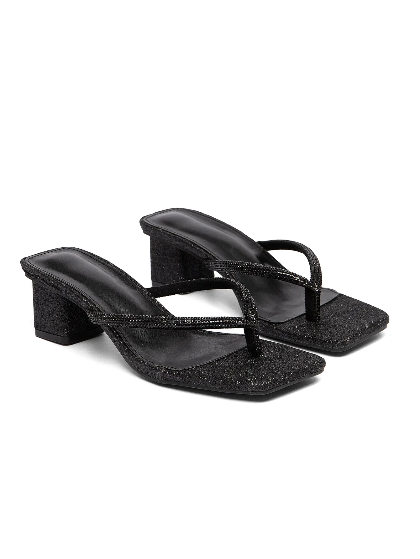 Women's High-heeled Sandals With Flip-flops - Image 16