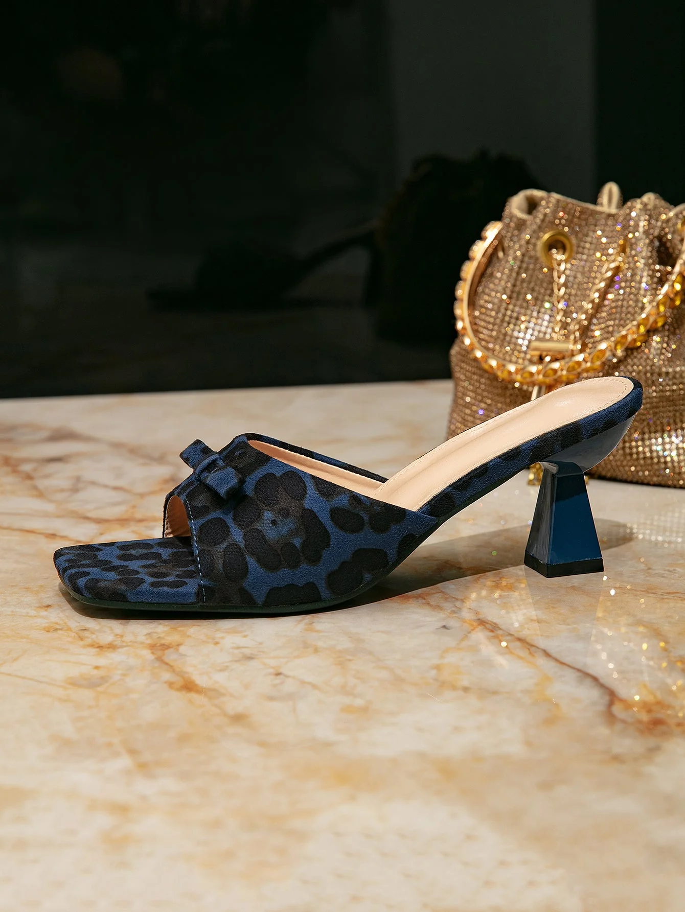 Leopard Print Women's High-heeled Sandals - Image 14