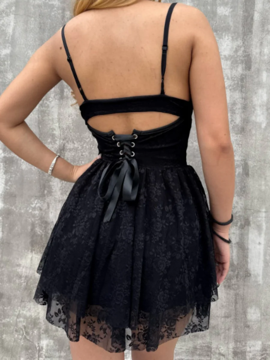 Lace Ruffle Sexy Mini&Short Dresses - Image 26