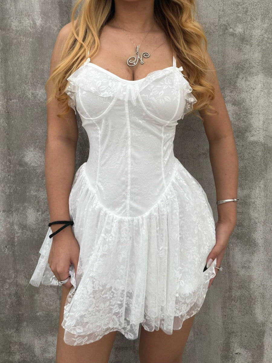 Lace Ruffle Sexy Mini&Short Dresses - Image 31