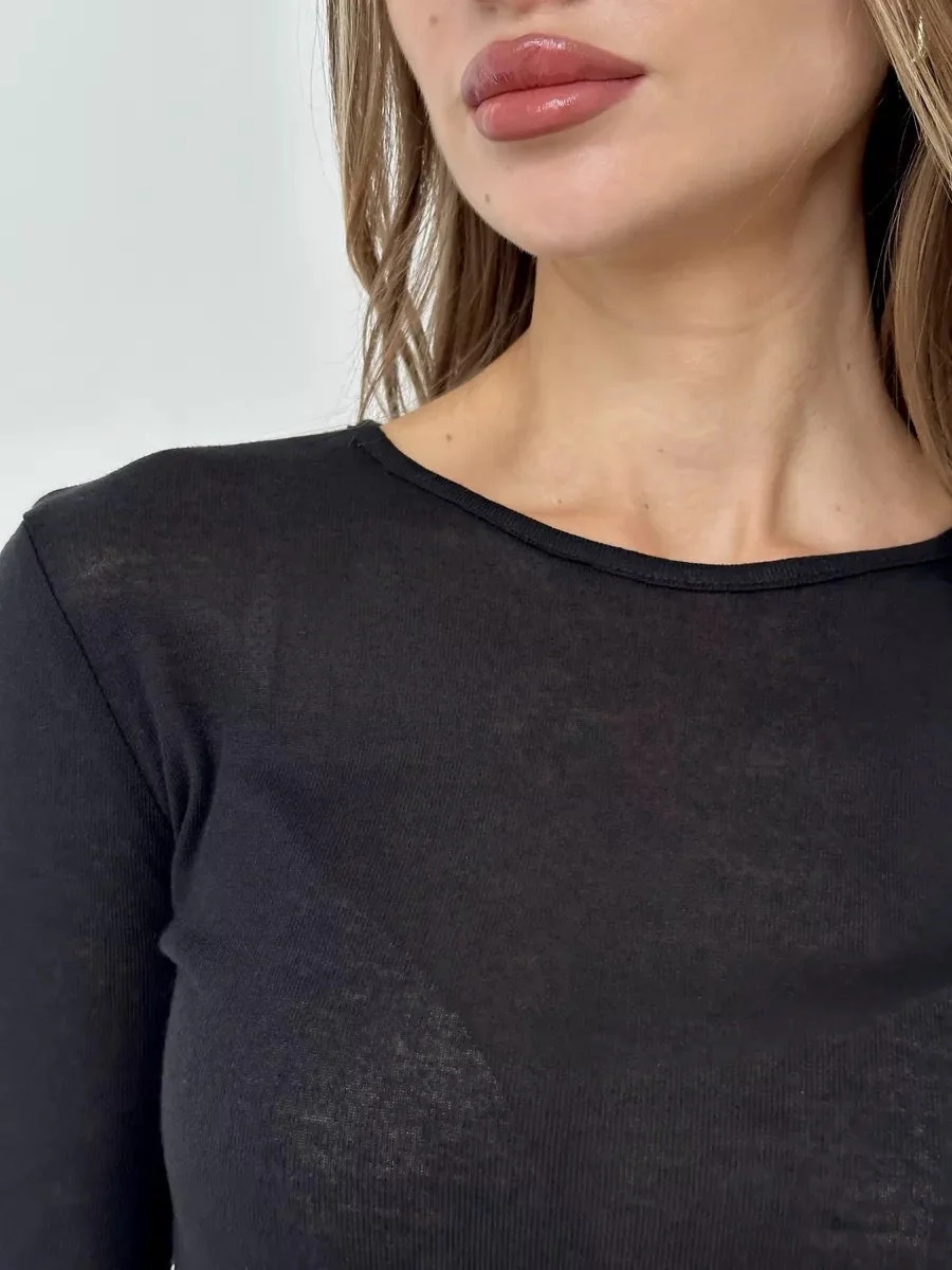 Crew Neck Long Sleeve T-shirts - Image 10