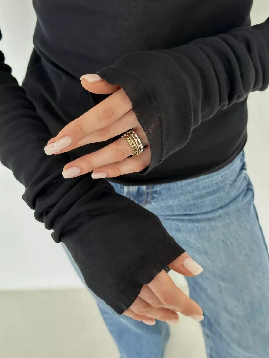 Crew Neck Long Sleeve T-shirts - Image 11