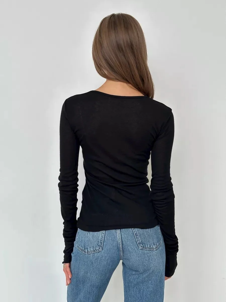 Crew Neck Long Sleeve T-shirts - Image 9