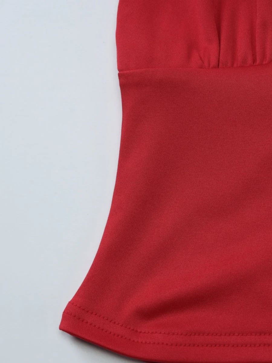 Deep V Backless Halter Jacket Tank Tops - Image 20