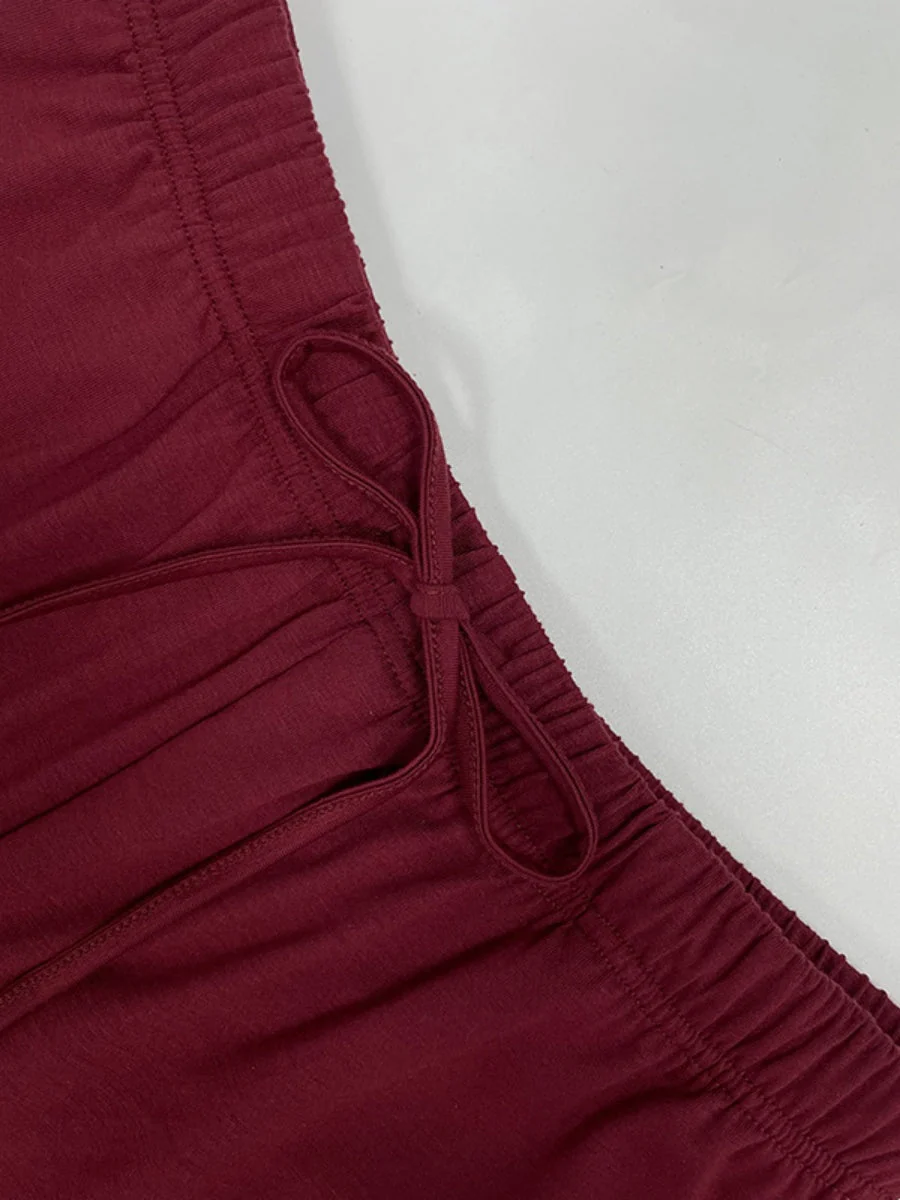 Suspenders Tank Tops Drawstring Pants Loose-fit 2-piece Sets - Image 10