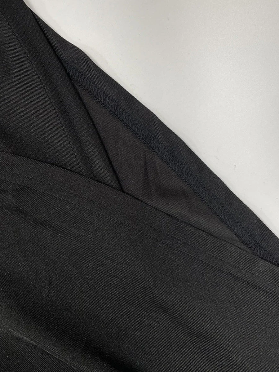 High Neck Bow Long Sleeve Pleated Hip-hugging Mini&Short Dresses - Image 10