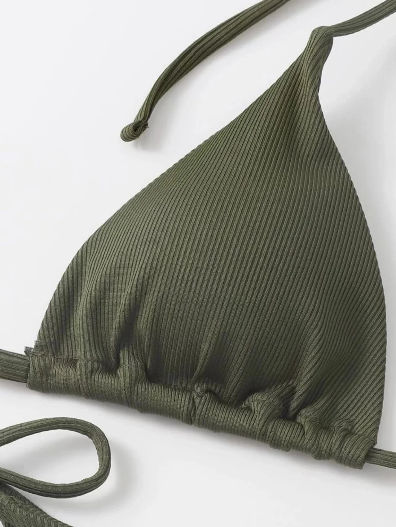 Sexy Three-piece Ribbed Two-piece Swimsuit Bikini - Image 3