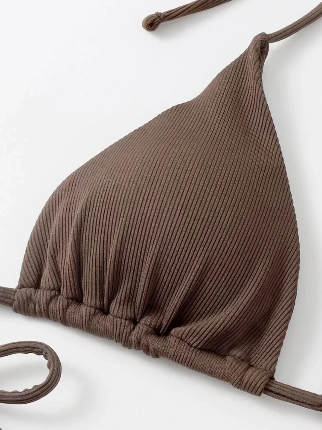 Sexy Three-piece Ribbed Two-piece Swimsuit Bikini - Image 7