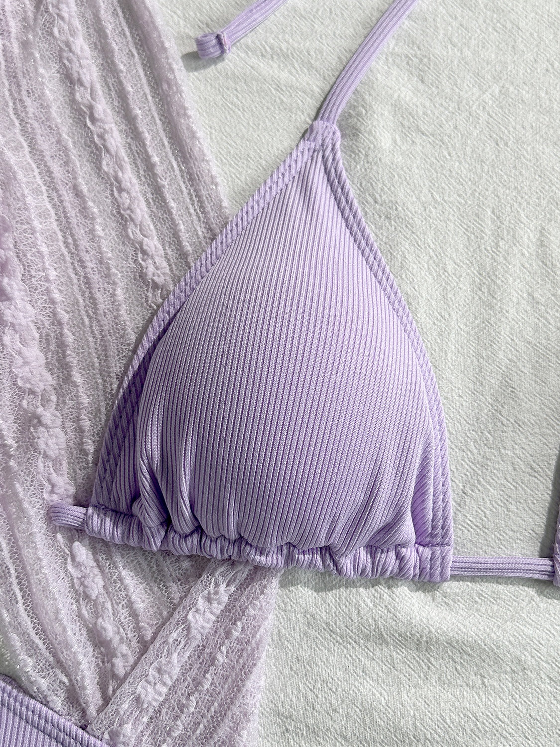 Sexy Lace Mesh Swimsuit Bikini Four-piece Set - Image 19