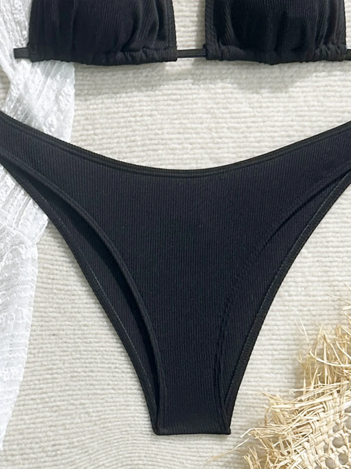 Sexy Lace Mesh Swimsuit Bikini Four-piece Set - Image 25