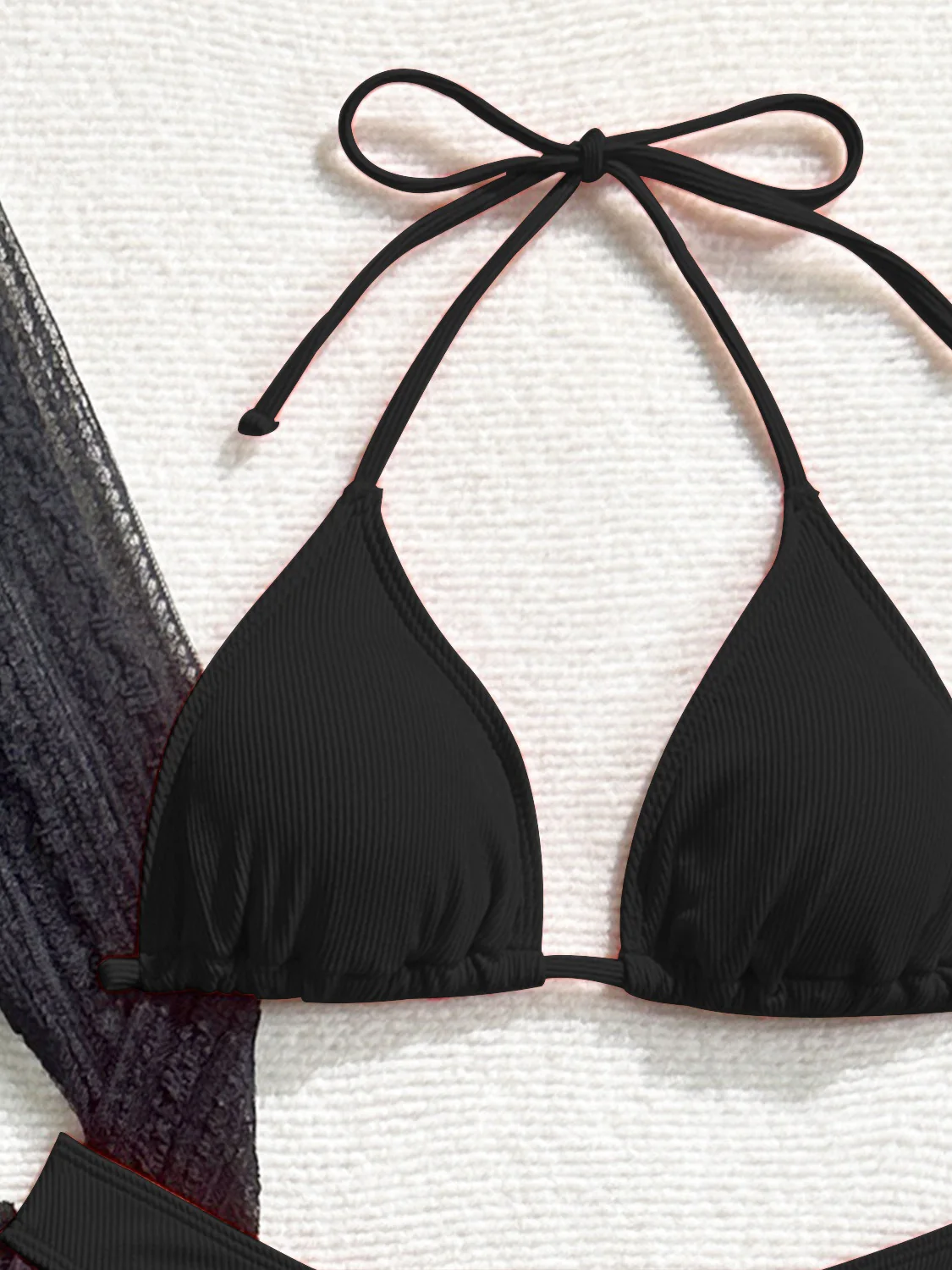 Sexy Lace Mesh Swimsuit Bikini Four-piece Set - Image 29