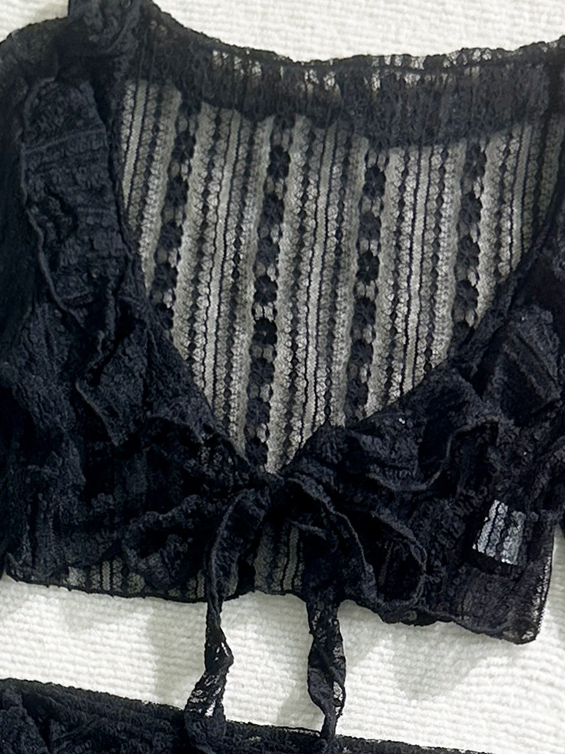 Sexy Lace Mesh Swimsuit Bikini Four-piece Set - Image 31