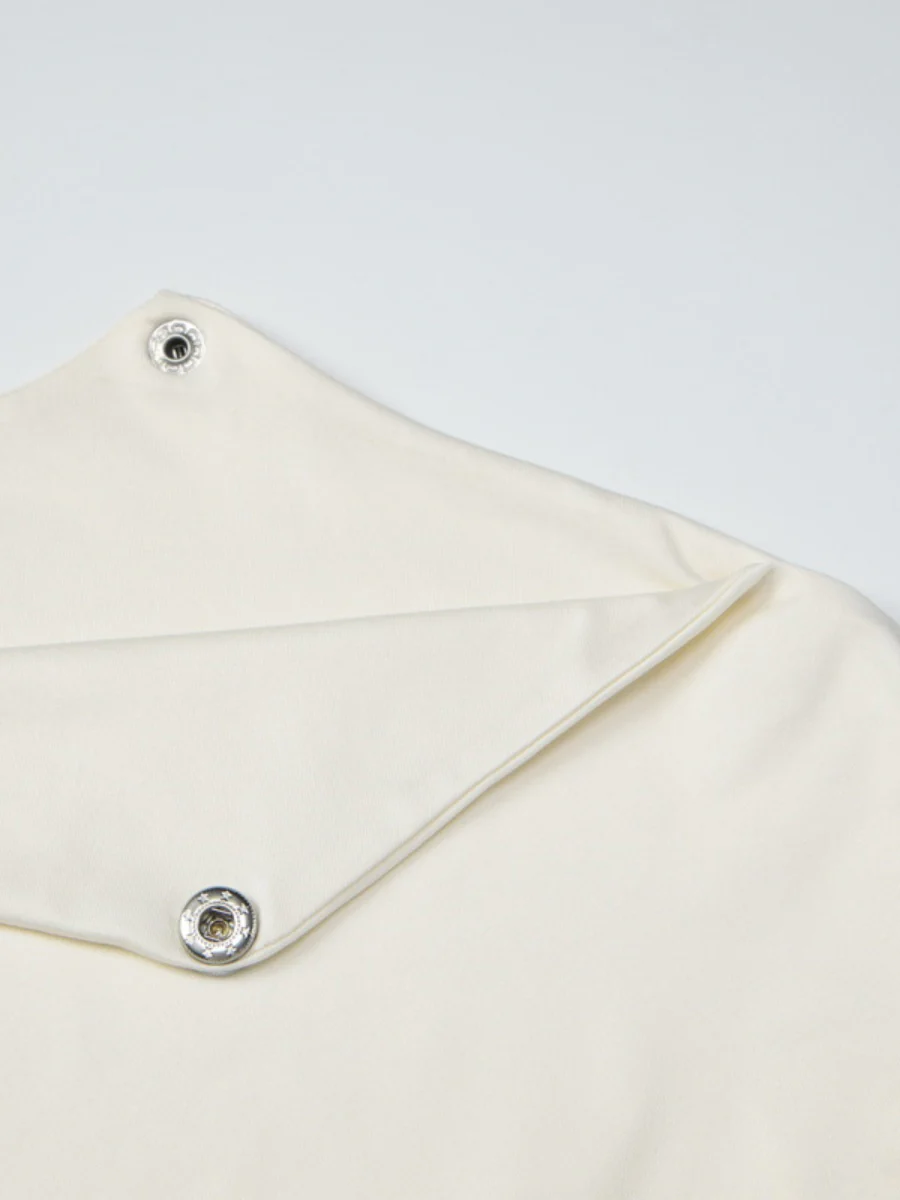 Draped Collar Buttons Slim-fit Jacket T-shirts - Image 14