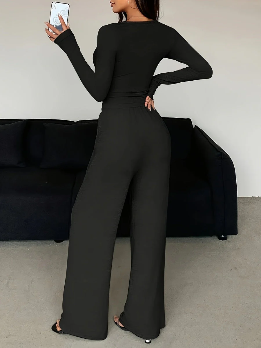 Lace Trim Slim 2-piece Sets - Image 6