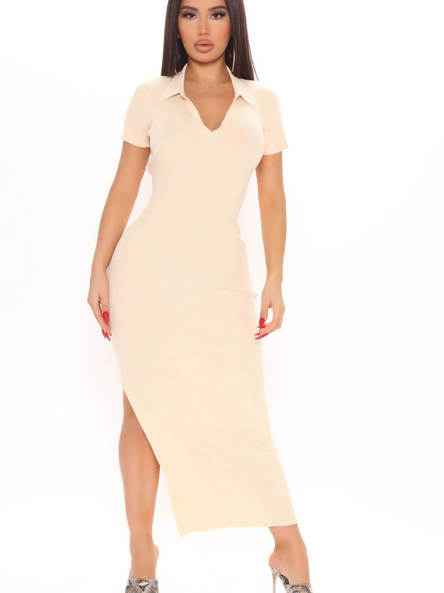 Backless Slit Maxi Dresses - Image 3