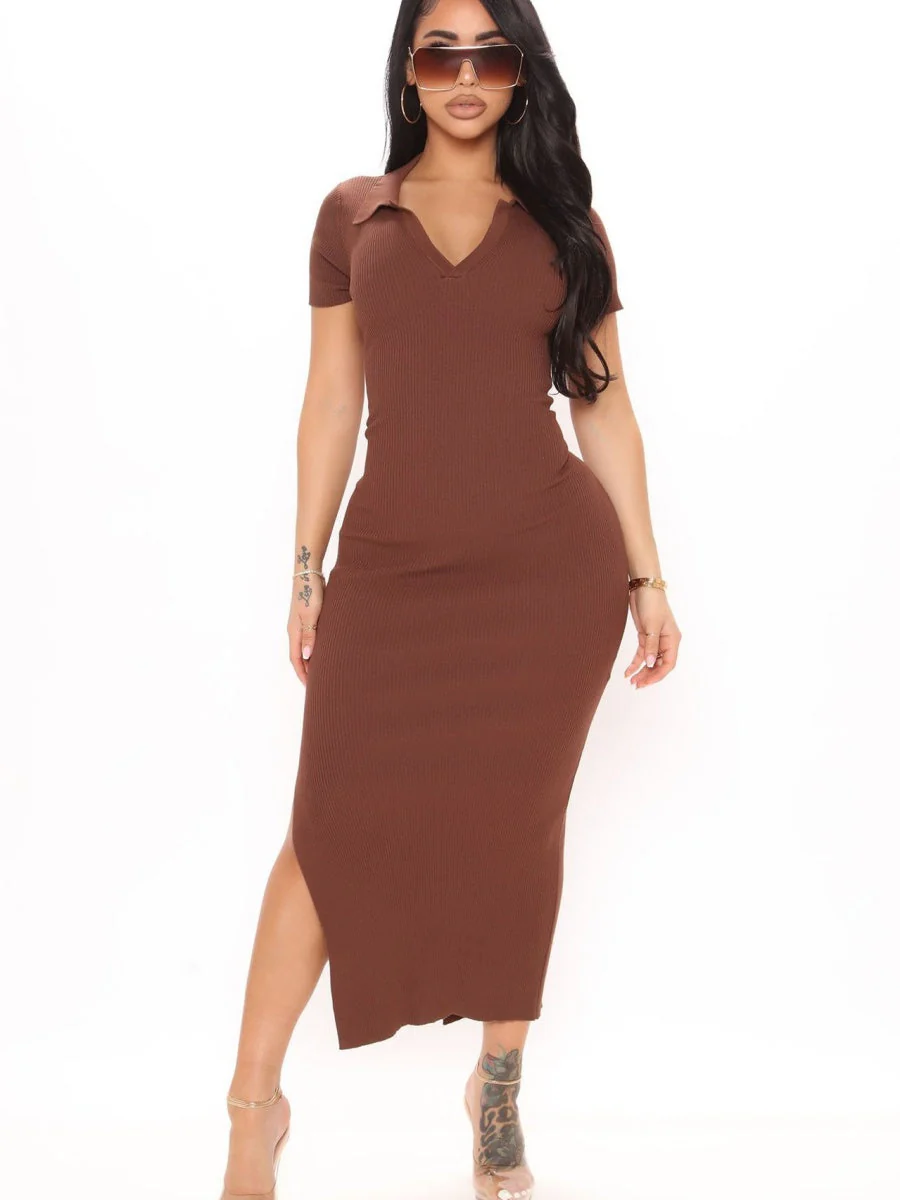 Backless Slit Maxi Dresses - Image 8