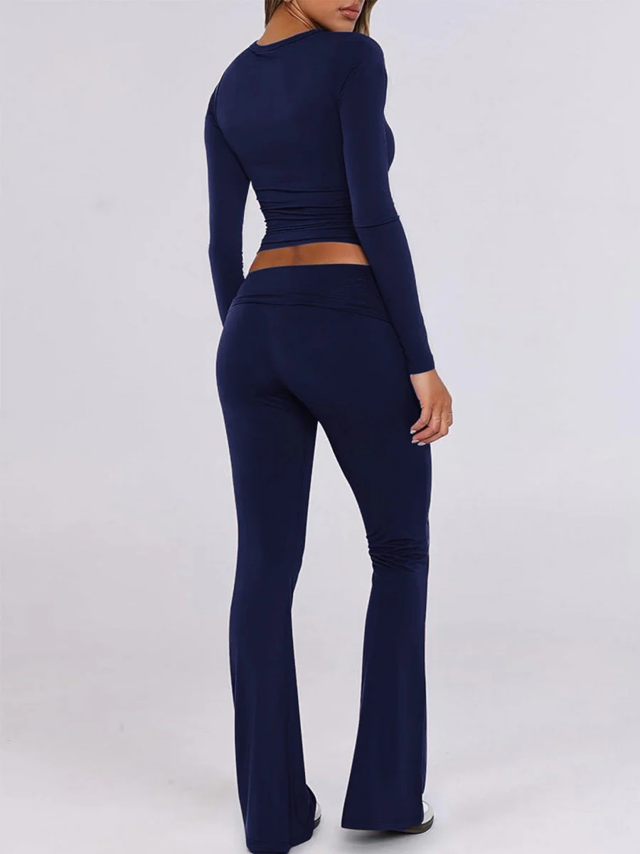 7 Color Round Neck 2-piece Sets - Image 10