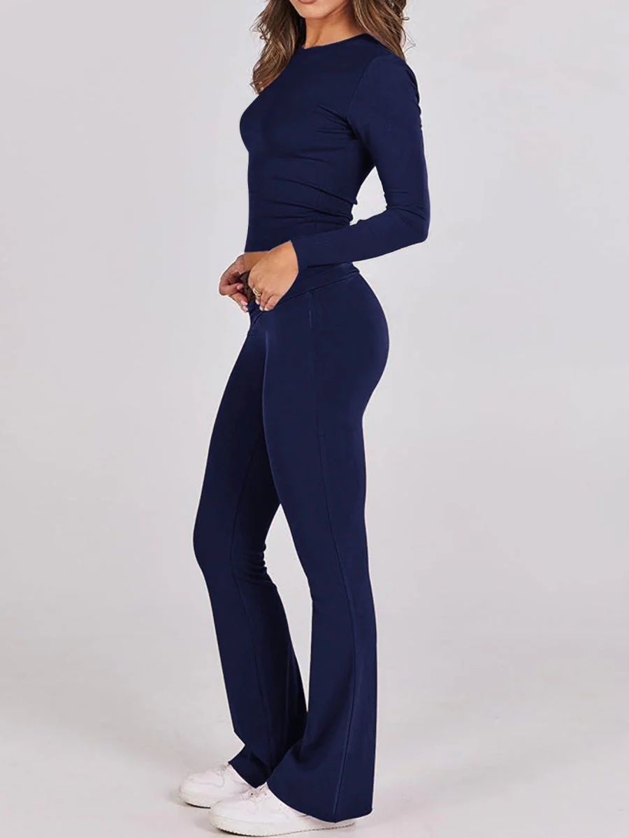 7 Color Round Neck 2-piece Sets - Image 11