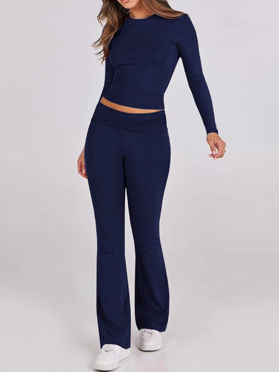 7 Color Round Neck 2-piece Sets - Image 12