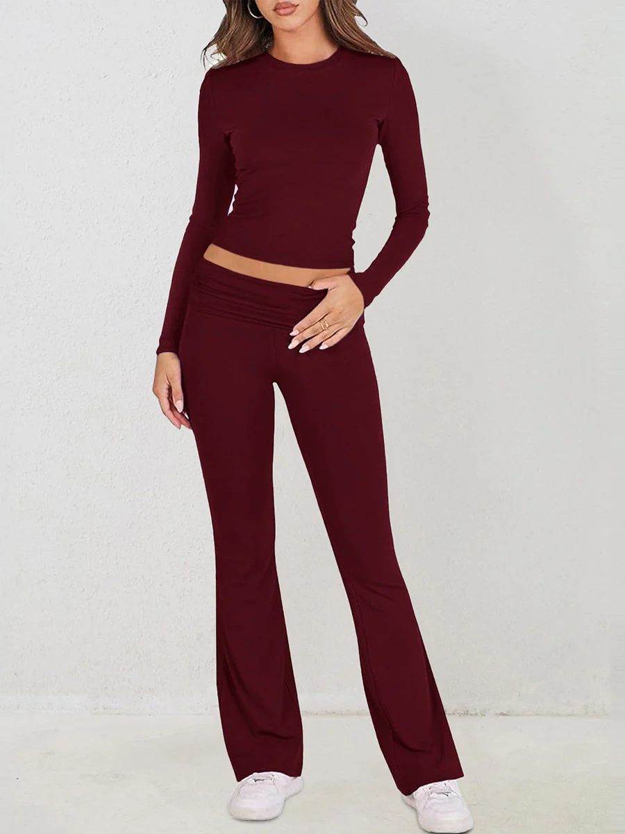 7 Color Round Neck 2-piece Sets - Image 13