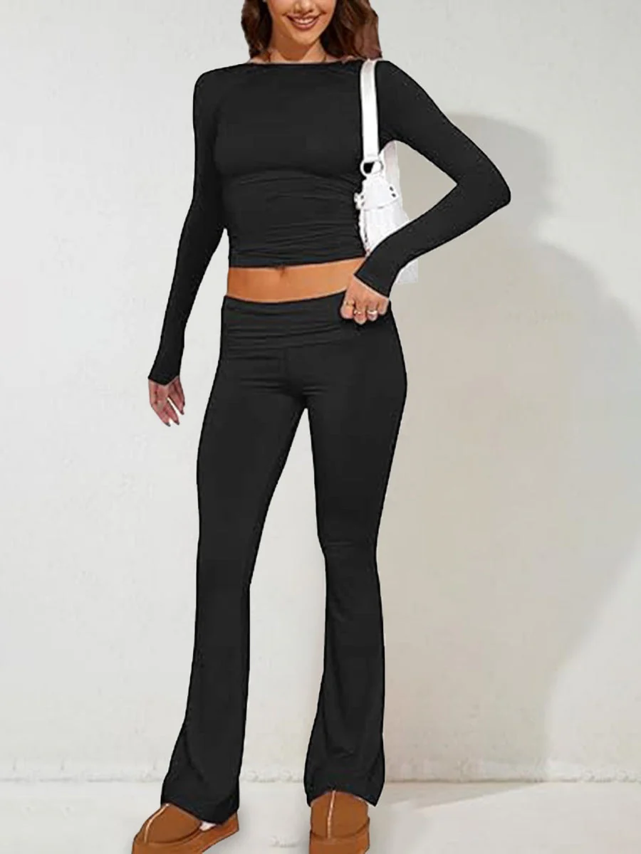 7 Color Round Neck 2-piece Sets - Image 14