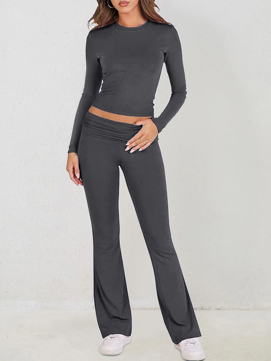 7 Color Round Neck 2-piece Sets - Image 2