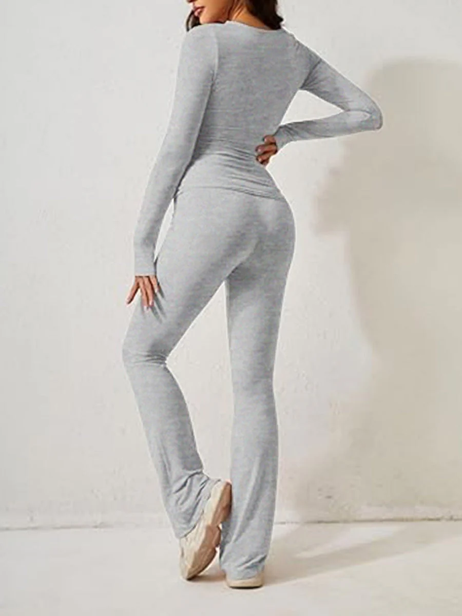 7 Color Round Neck 2-piece Sets - Image 4