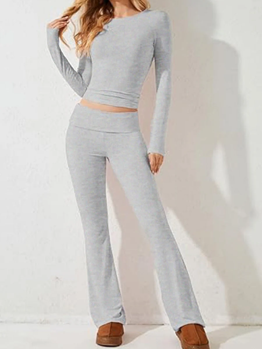 7 Color Round Neck 2-piece Sets - Image 6
