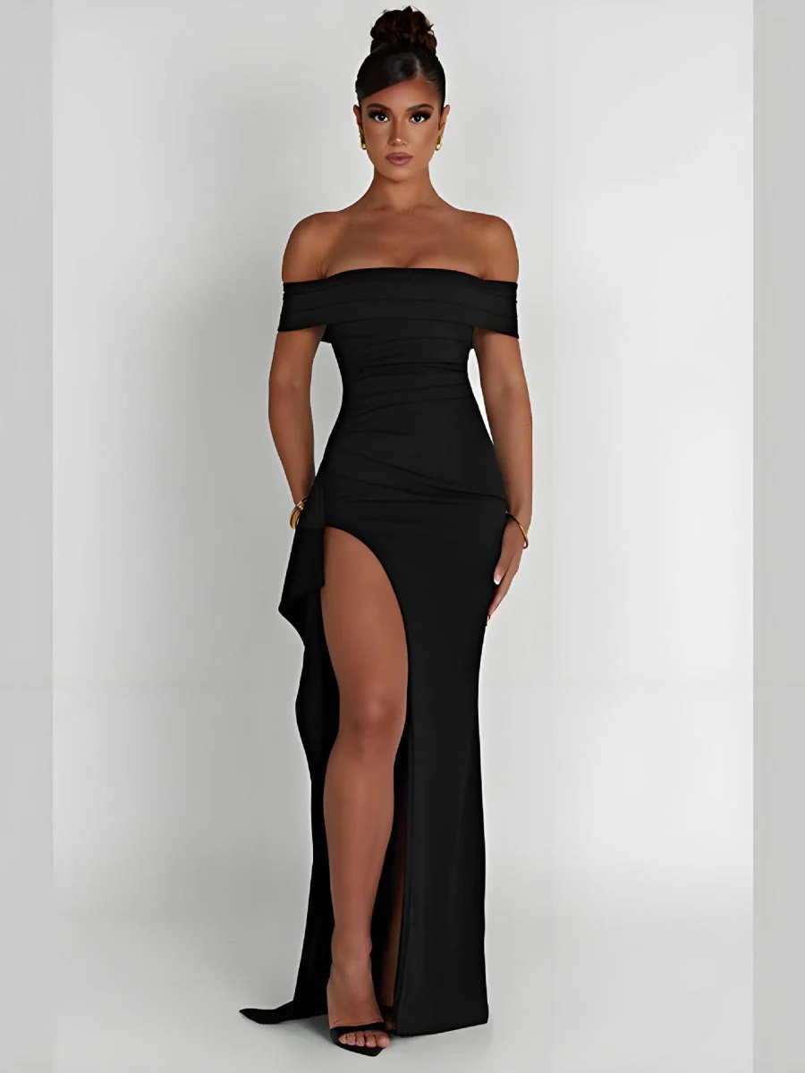 Liber Summer Women's Backless Solid Color Maxi Dresses - Image 15