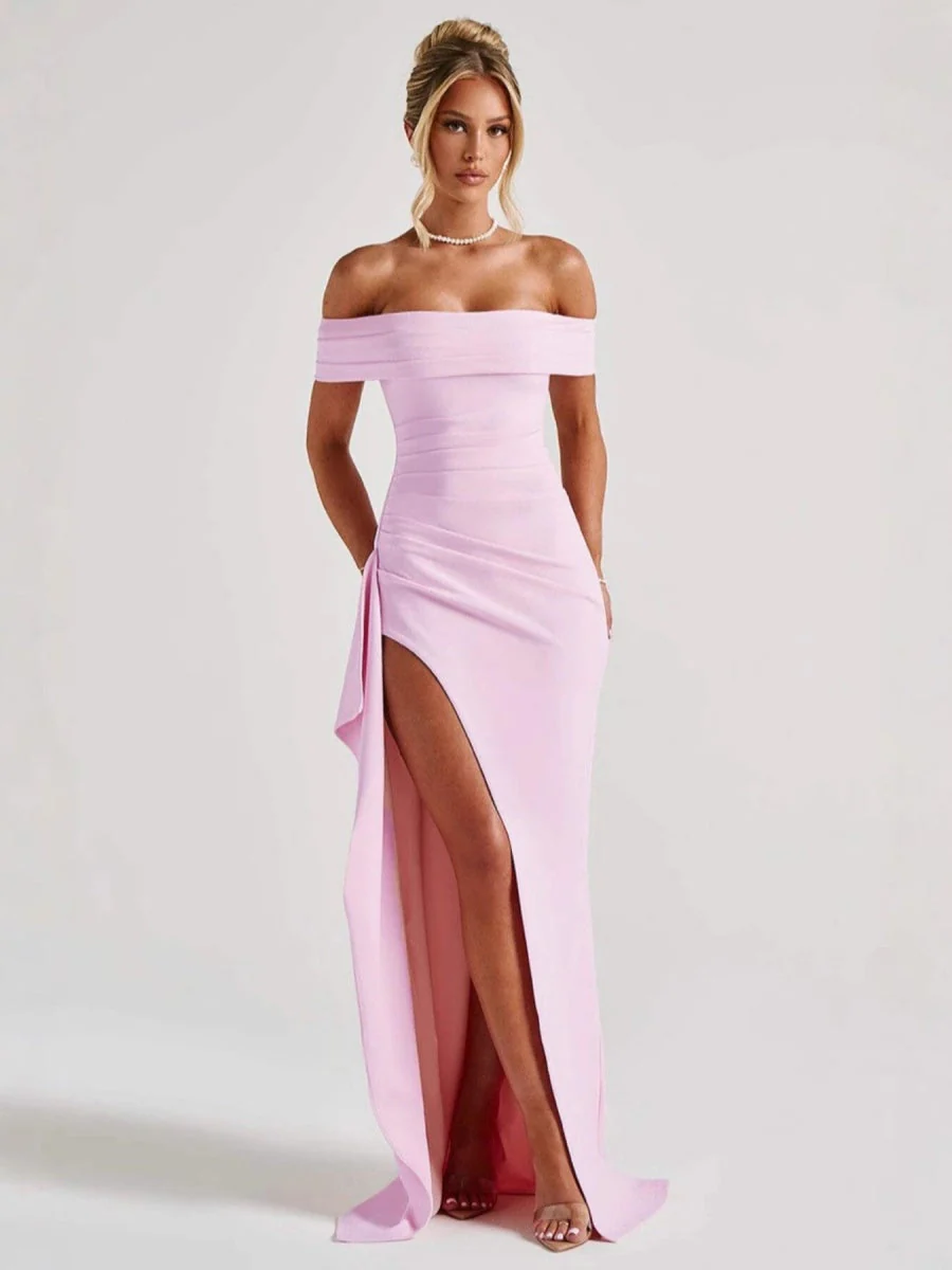 Liber Summer Women's Backless Solid Color Maxi Dresses - Image 6