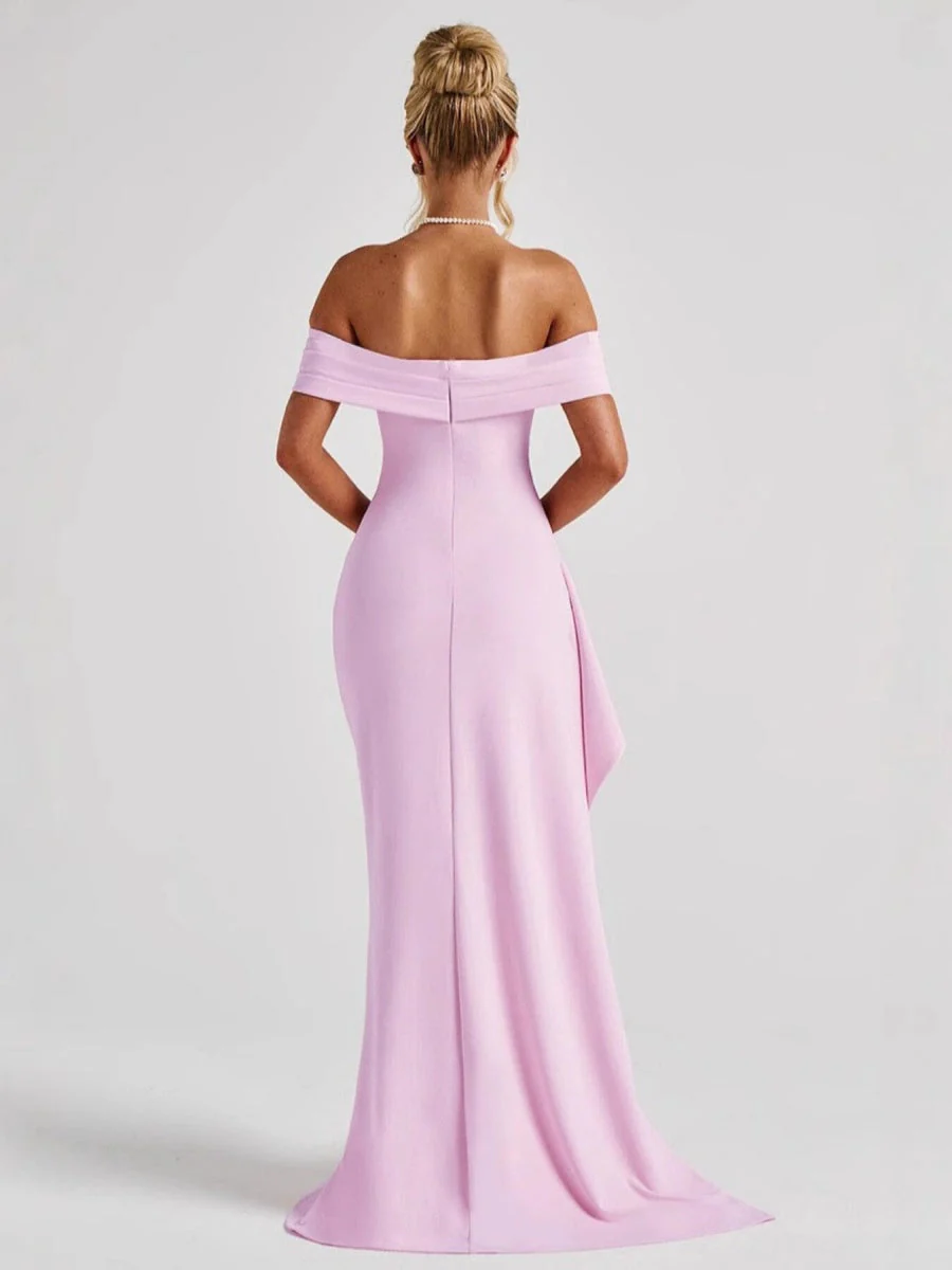 Liber Summer Women's Backless Solid Color Maxi Dresses - Image 7