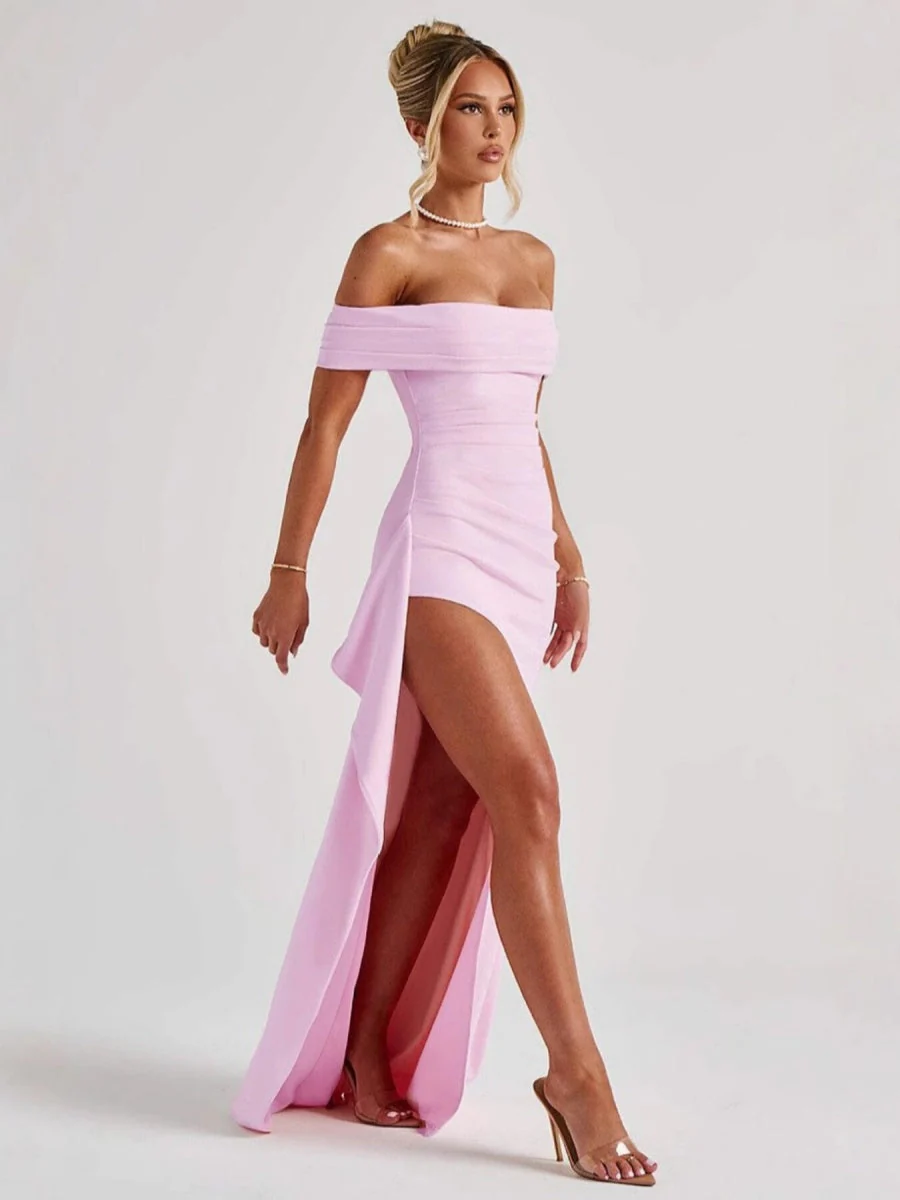 Liber Summer Women's Backless Solid Color Maxi Dresses - Image 8