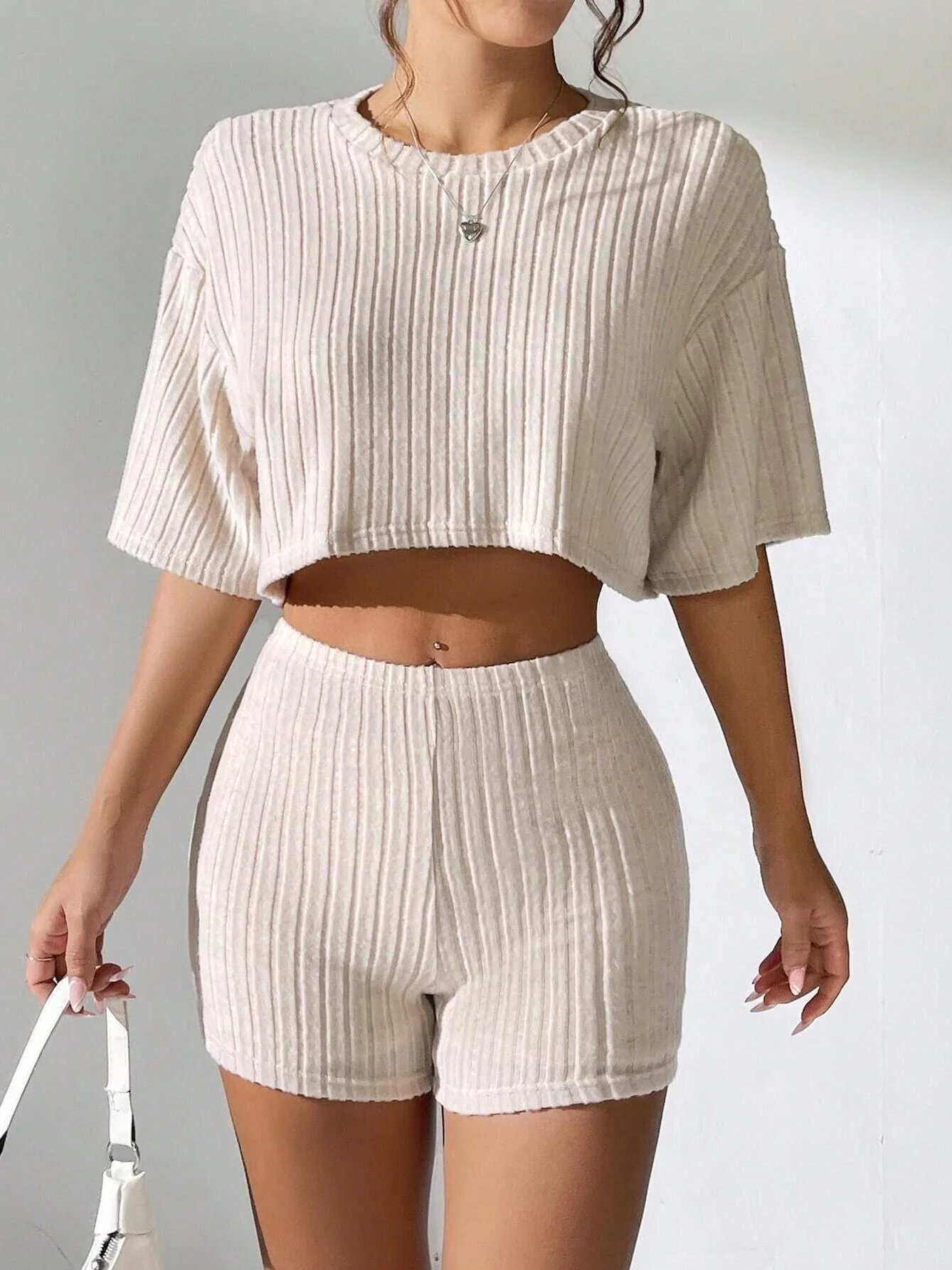 Liber Spring Women's Solid Color Solid Color 2-piece Sets - Image 2