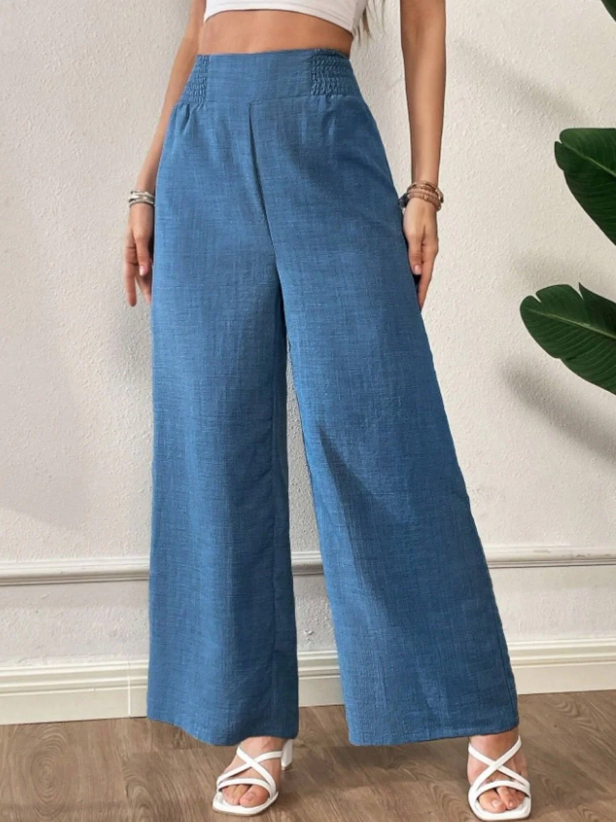 Casual style Straight-leg Pants - Image 3