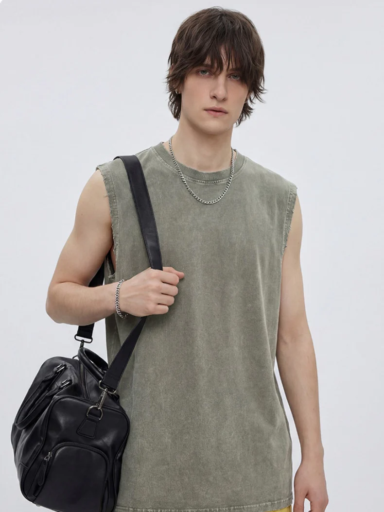 Retro Distressed Sports Tank Tops - Image 3