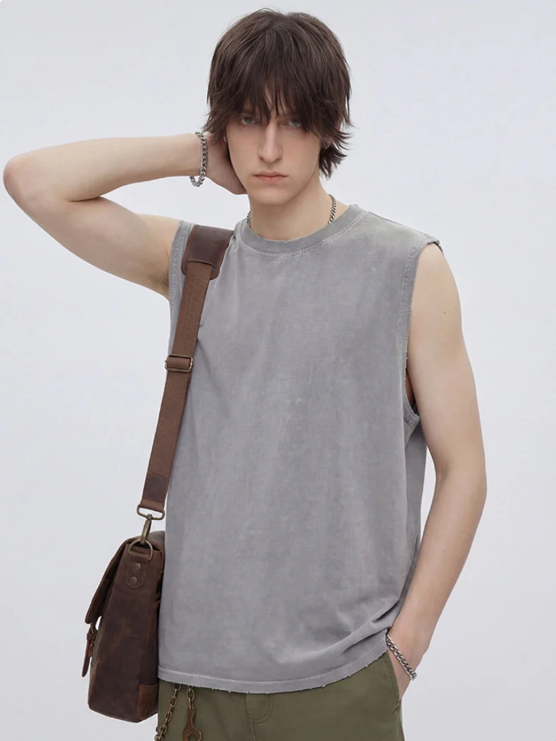 Retro Distressed Sports Tank Tops - Image 5