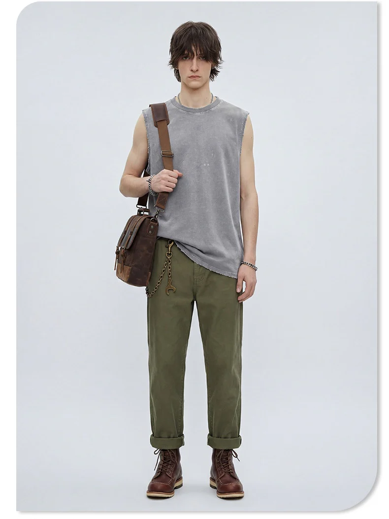 Retro Distressed Sports Tank Tops - Image 6