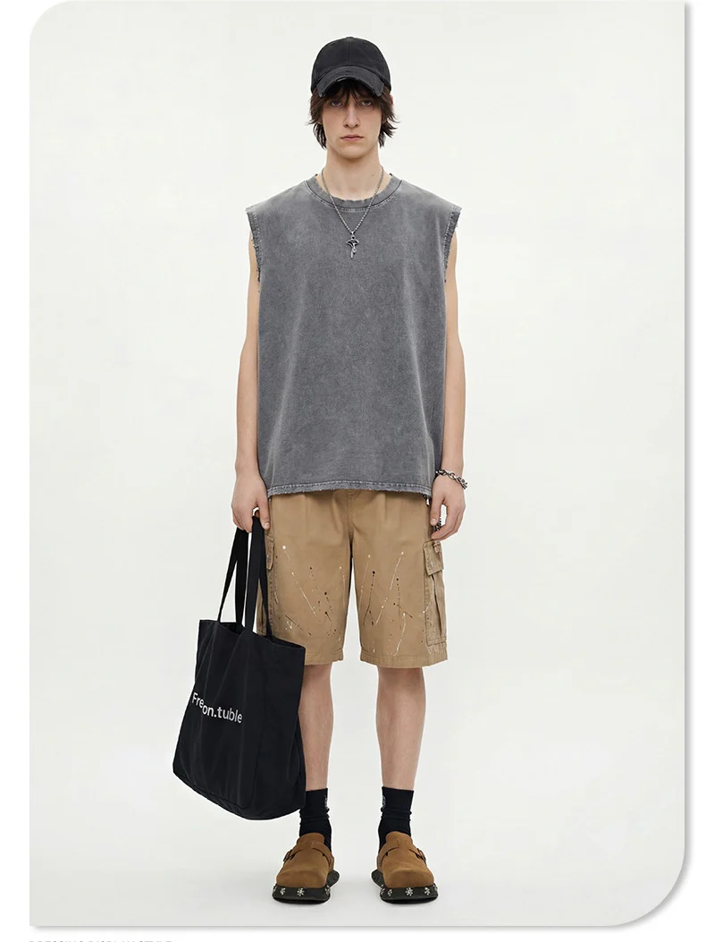 Retro Distressed Sports Tank Tops - Image 8