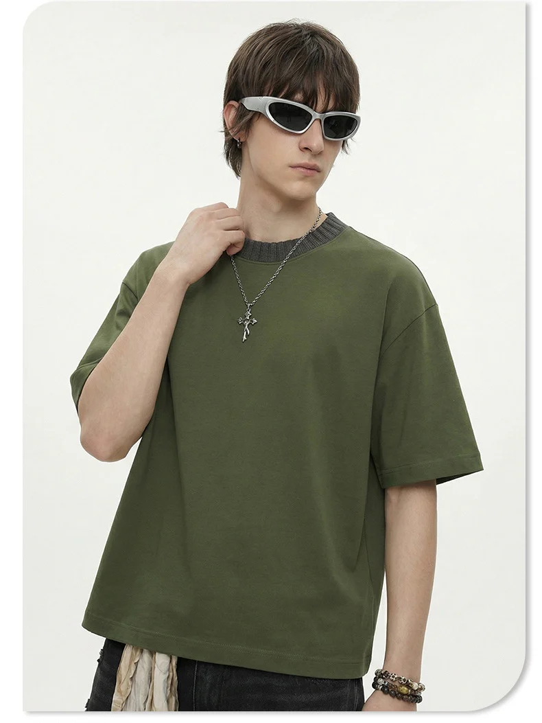 Color-blocked Cropped T-shirt - Image 10