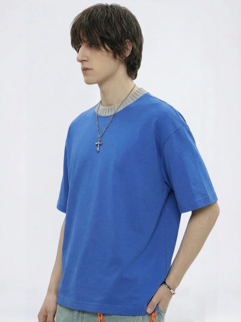 Color-blocked Cropped T-shirt - Image 2