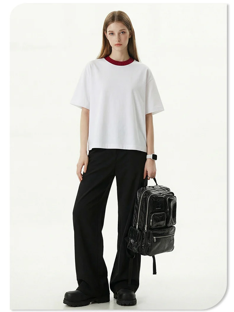 Color-blocked Cropped T-shirt - Image 5