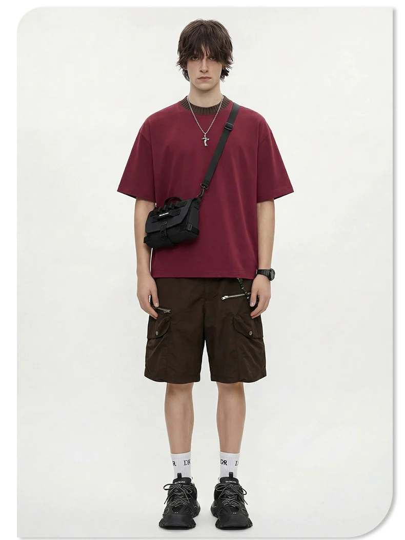Color-blocked Cropped T-shirt - Image 9