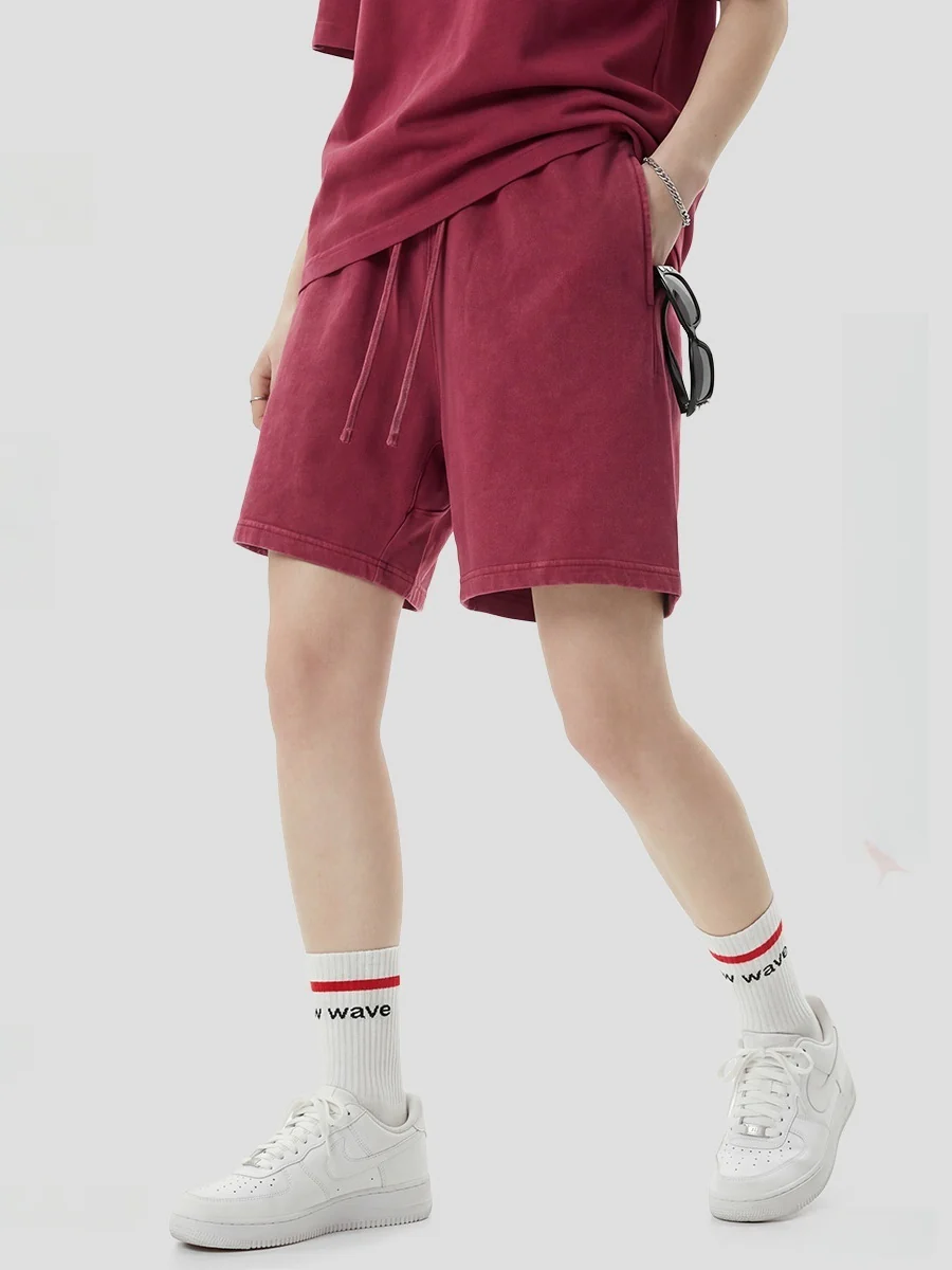 Leisure Washing Water Fade Loose-fit Five Points Shorts - Image 17